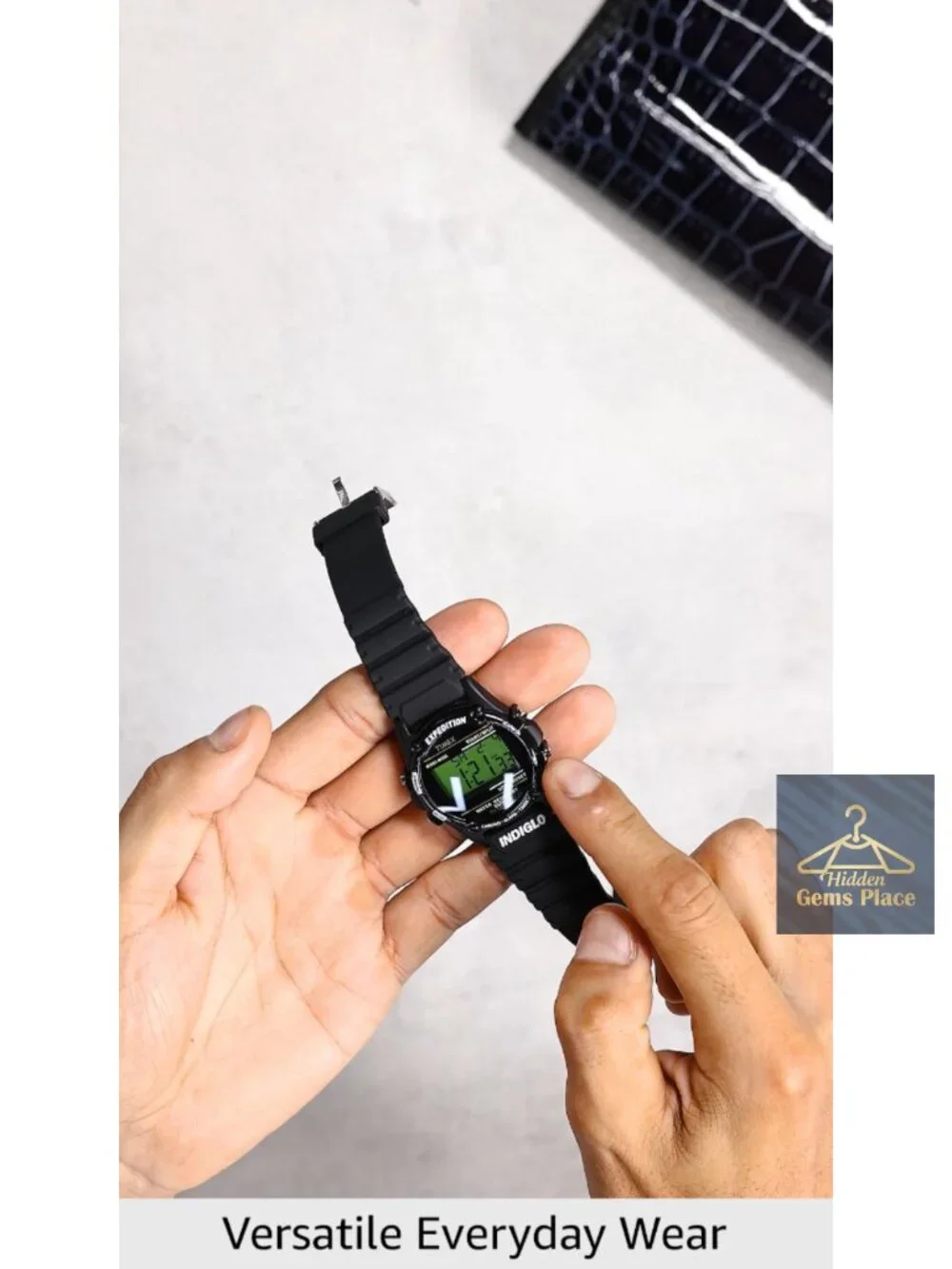 Timex Expedition Atlantis 40mm Digital Watch with Indiglo Light-Up Dial